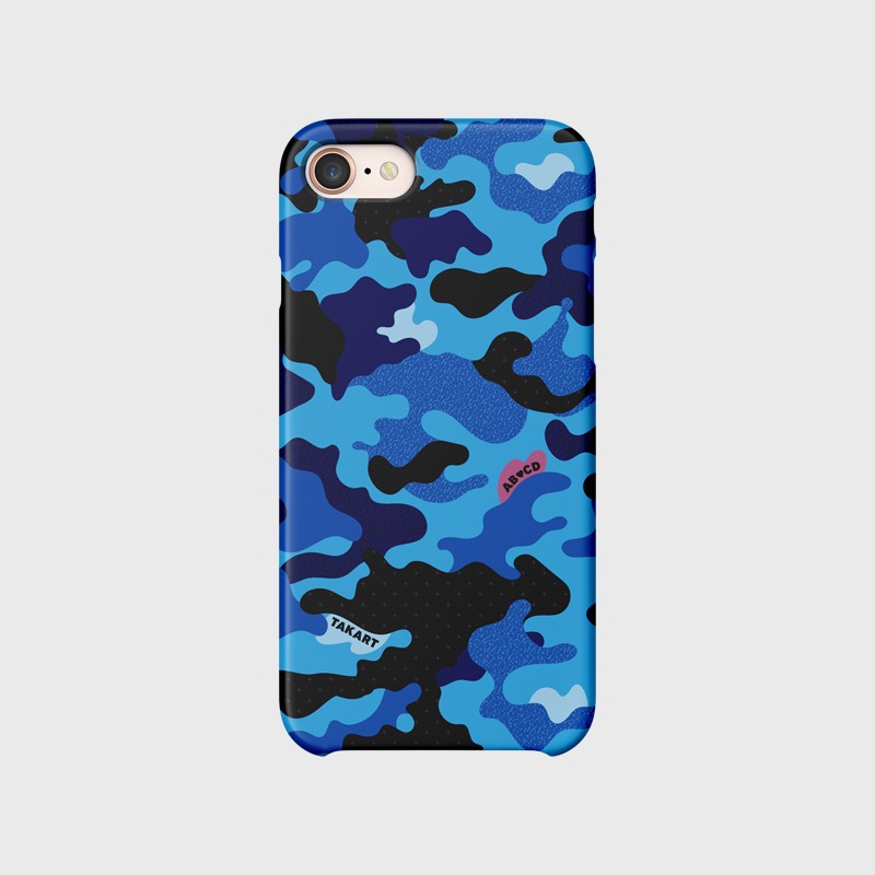 Custom Text : Camouflage Blue
